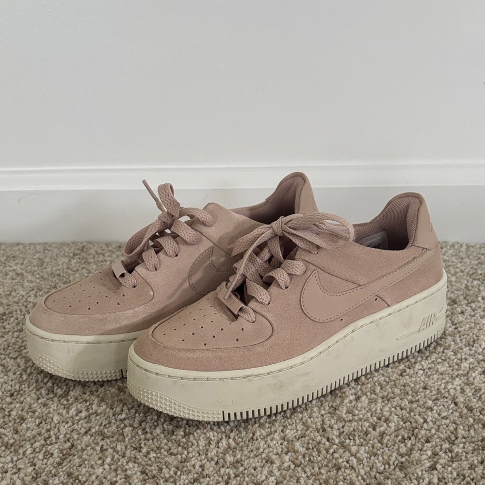 Pink Platform Nike Air Force 1